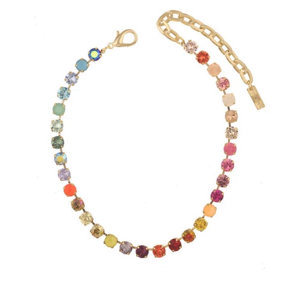 Rainbow ombré Crystal necklace - Picture 1 of 2